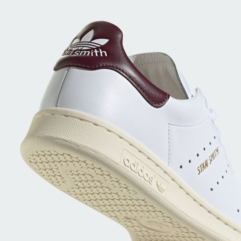 adidas Stan Smith Lux White Maroon ID1414 Grailify